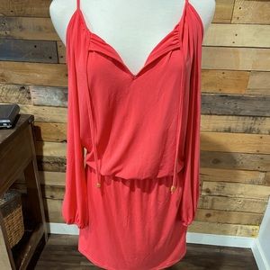 Micheal Kors Cold Shoulder Coral Dress